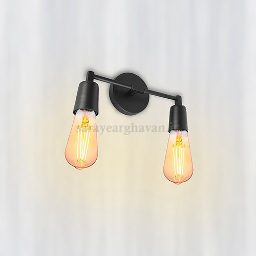 دیوارکوب(چراغ دیواری) مدرن فلزی2 شعله ، با طراحی لوکس و کاربردی D176