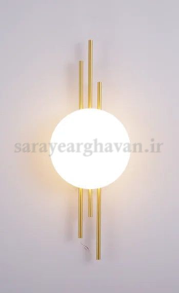 دیوارکوب(چراغ دیواری)مدرن فلزی تک شعله، ارسال با حباب D109