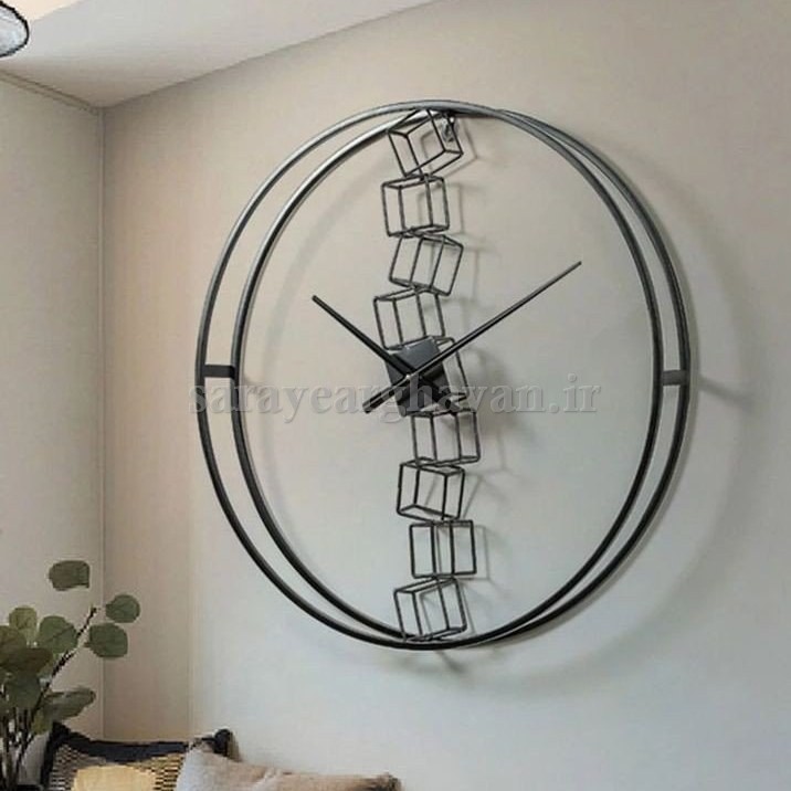 ساعت دیواری فلزی مدرن، کد H129