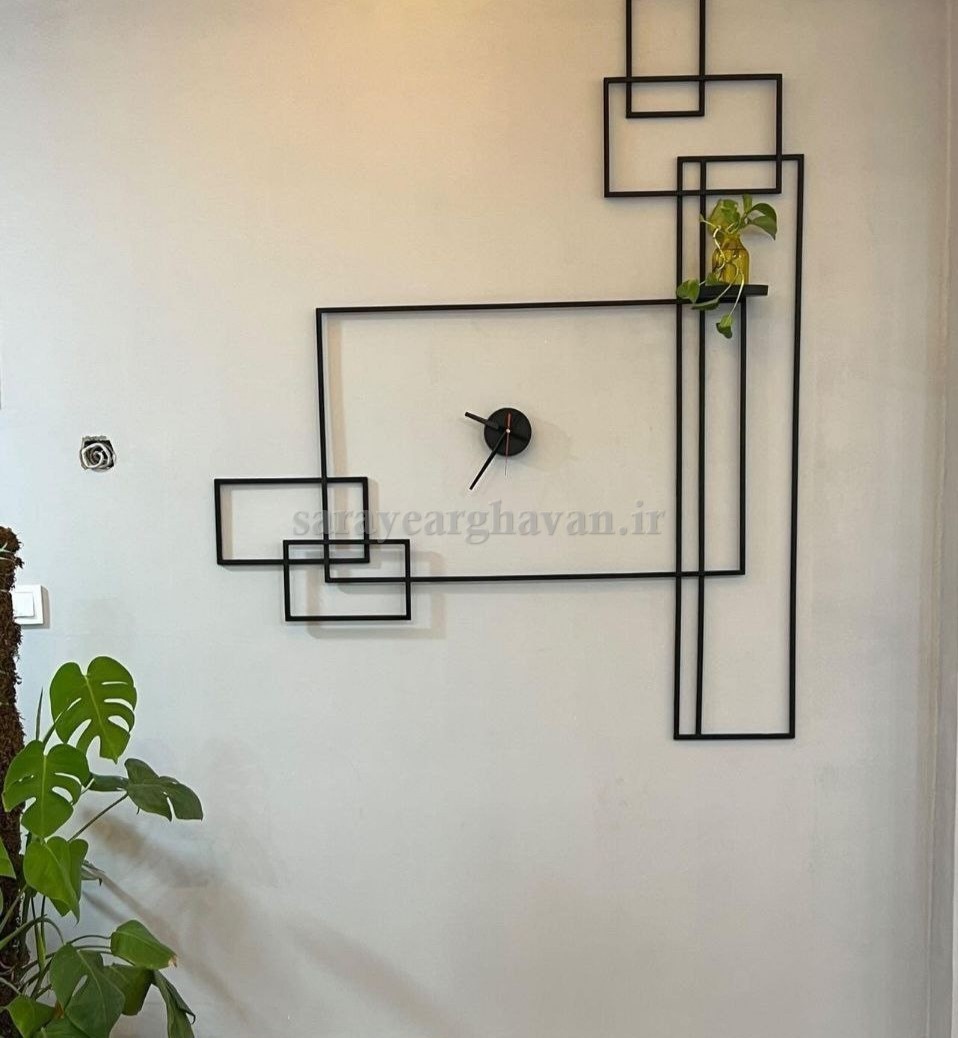 ساعت دیواری مدرن فلزی  کد H135