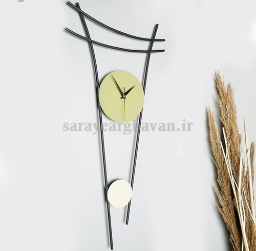 ساعت دیواری مدرن فلزی کد H139