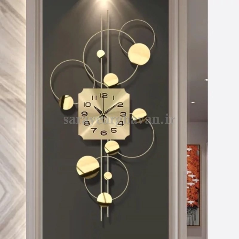 ساعت دیواری مدرن  فلزی کد H220