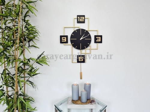 ساعت دیواری مدرن فلزی کد H221