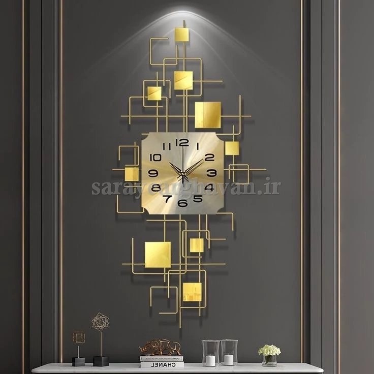 ساعت دیواری مدرن فلزی  کد H274