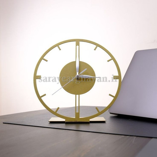 ساعت رومیزی مدرن فلزی کد H280