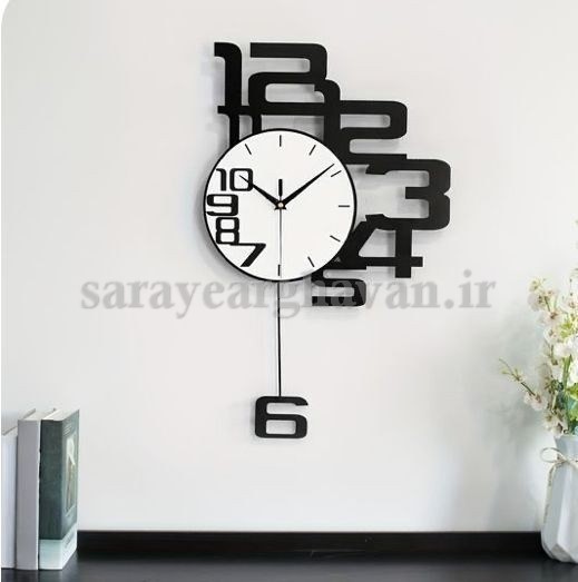 ساعت دیواری مدرن فلزی کد H282