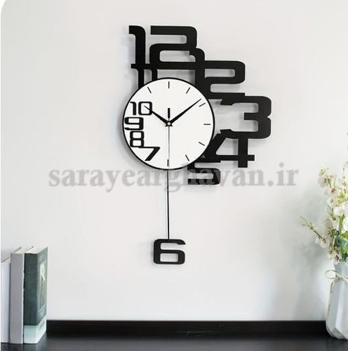 ساعت دیواری مدرن فلزی کد H282