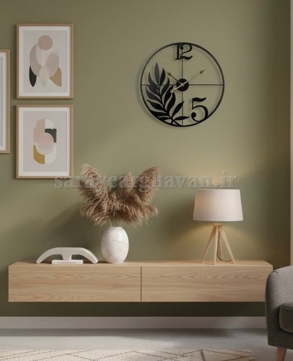 ساعت دیواری مدرن فلزی کد H387