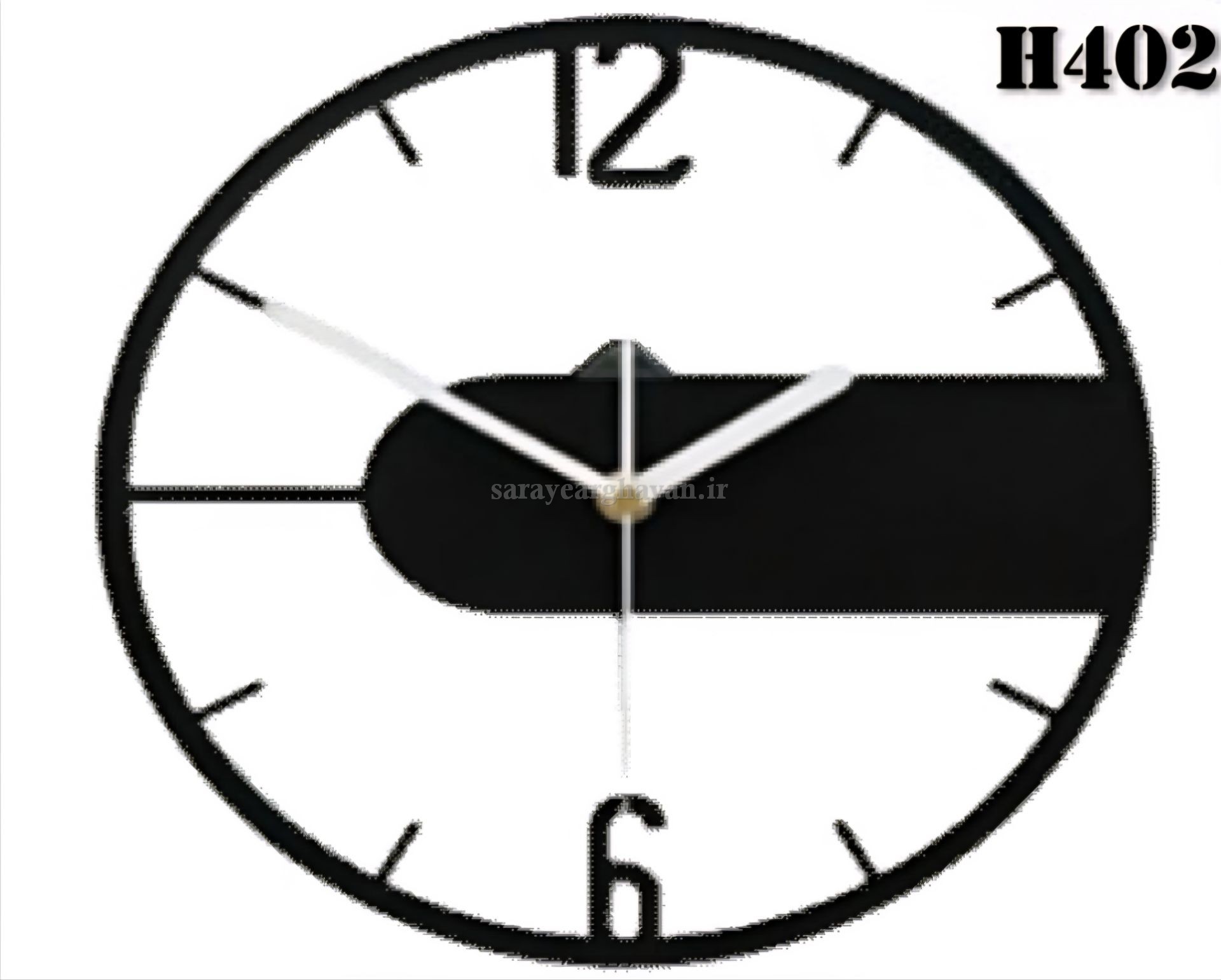 ساعت دیواری مدرن فلزی کد H402