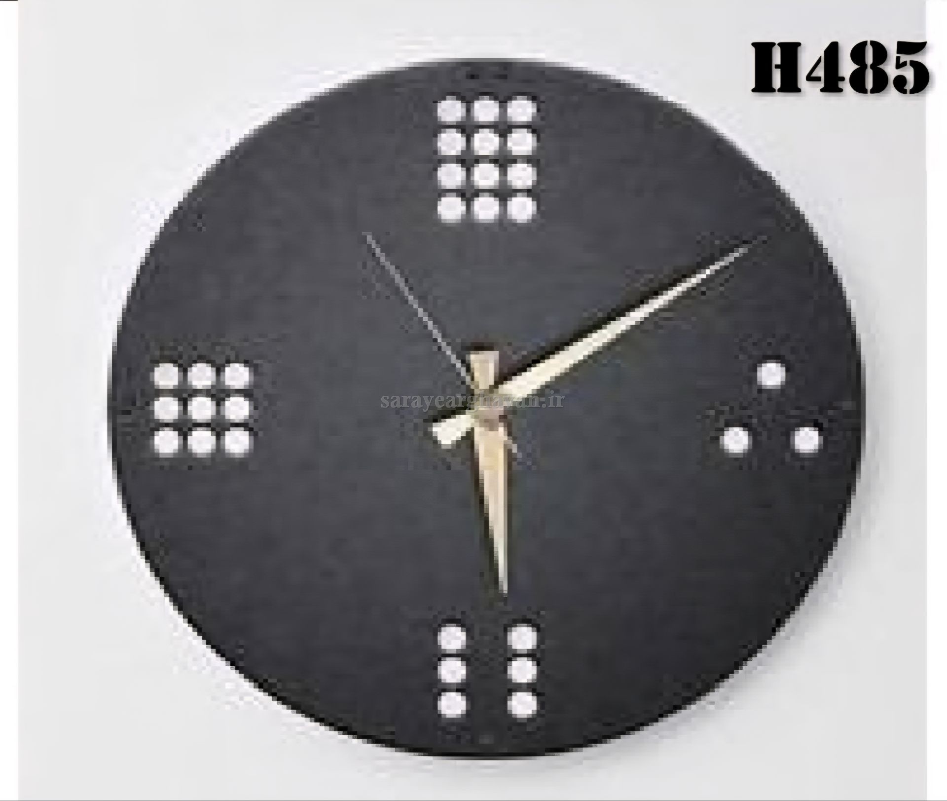 ساعت دیواری مدرن فلزی کد H485