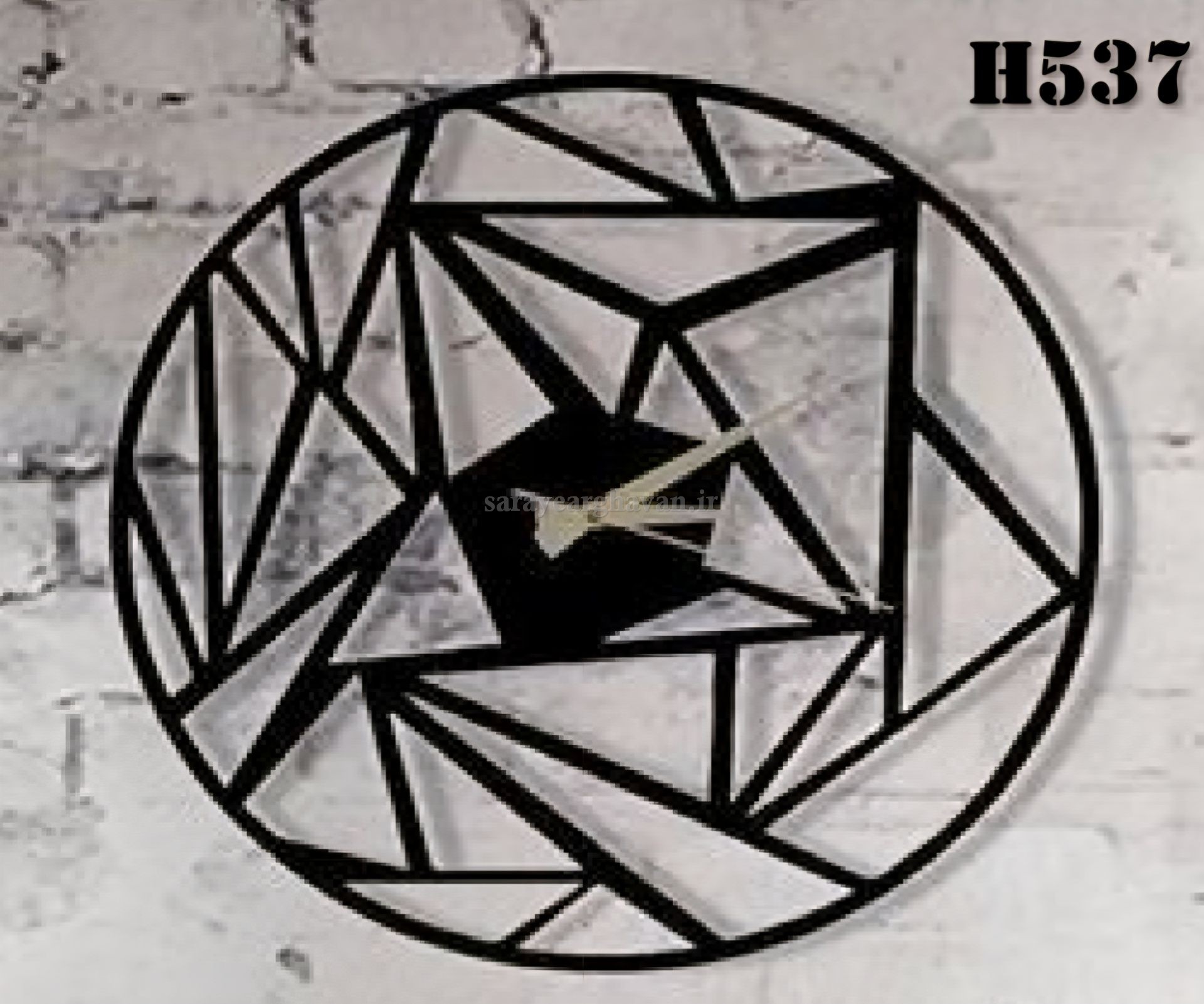 ساعت دیواری مدرن فلزی کد H537