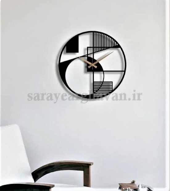 ساعت دیواری مدرن فلزی کد H545