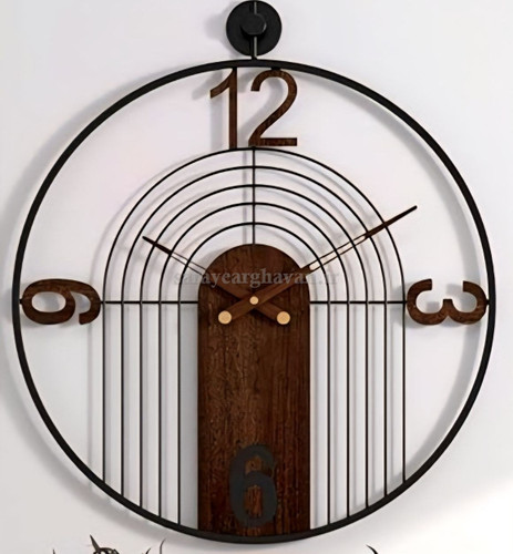 ساعت دیواری مدرن فلزی کد H568
