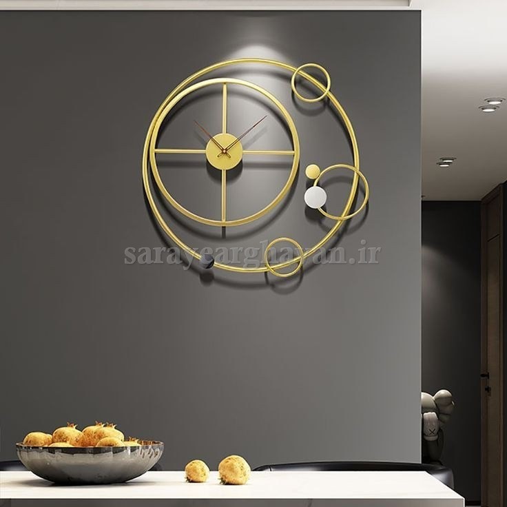 ساعت دیواری مدرن فلزی کد H331