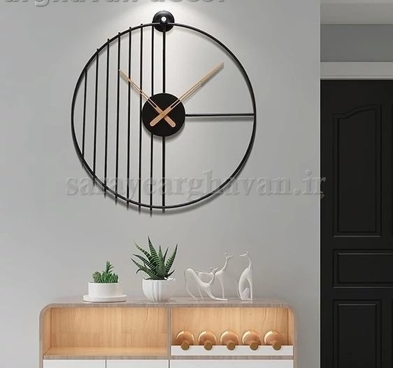 ساعت دیواری فلزی مدرن، کد H113