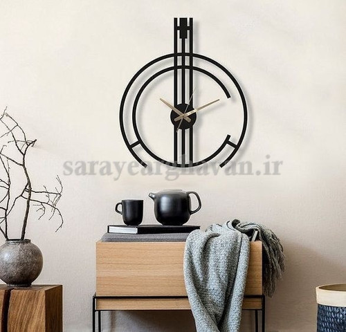 ساعت دیواری فلزی مدرن، کد H119