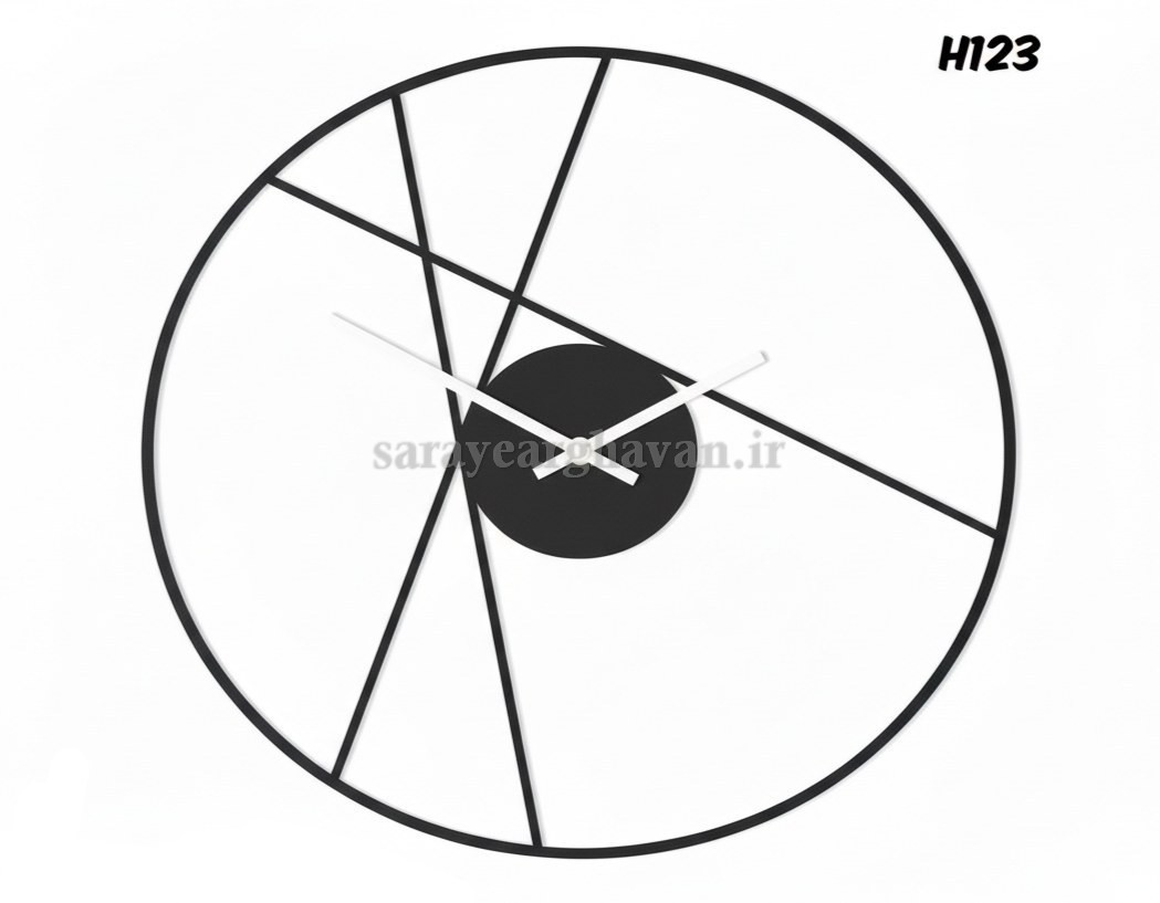 ساعت دیواری فلزی مدرن، کد H123