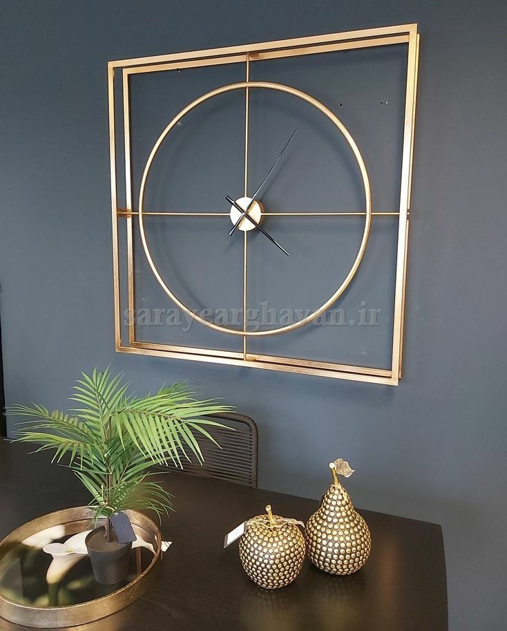 ساعت دیواری مدرن فلزی، کد H134