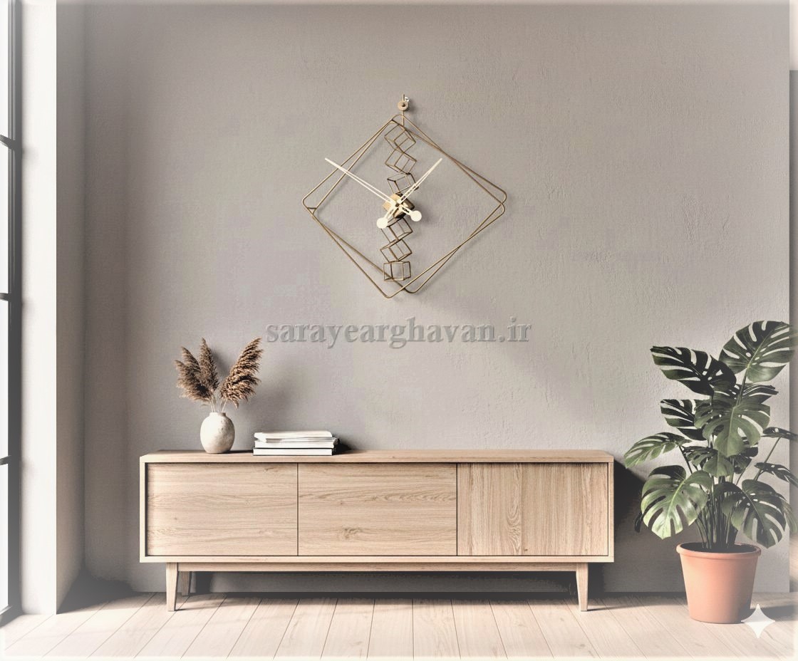 ساعت دیواری مدرن فلزی کد H140