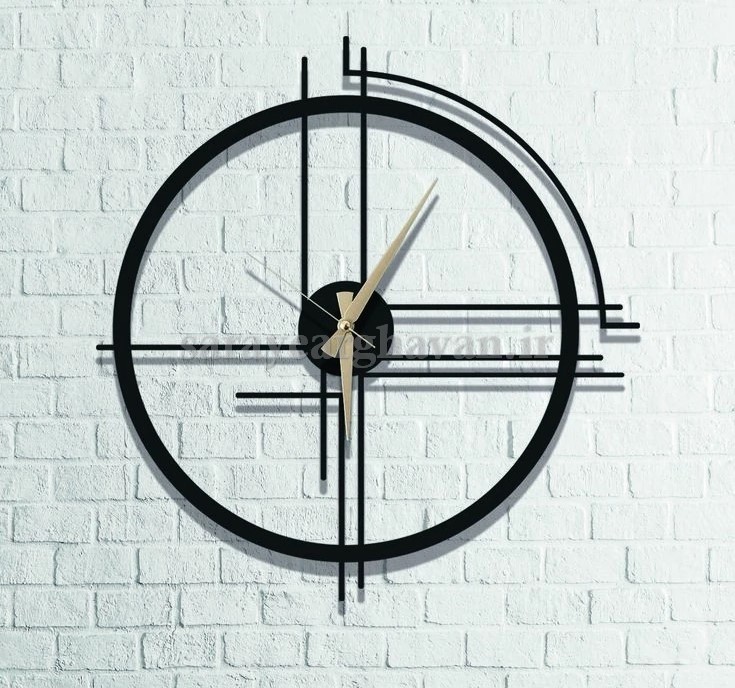 ساعت دیواری فلزی مدرن، کد H117