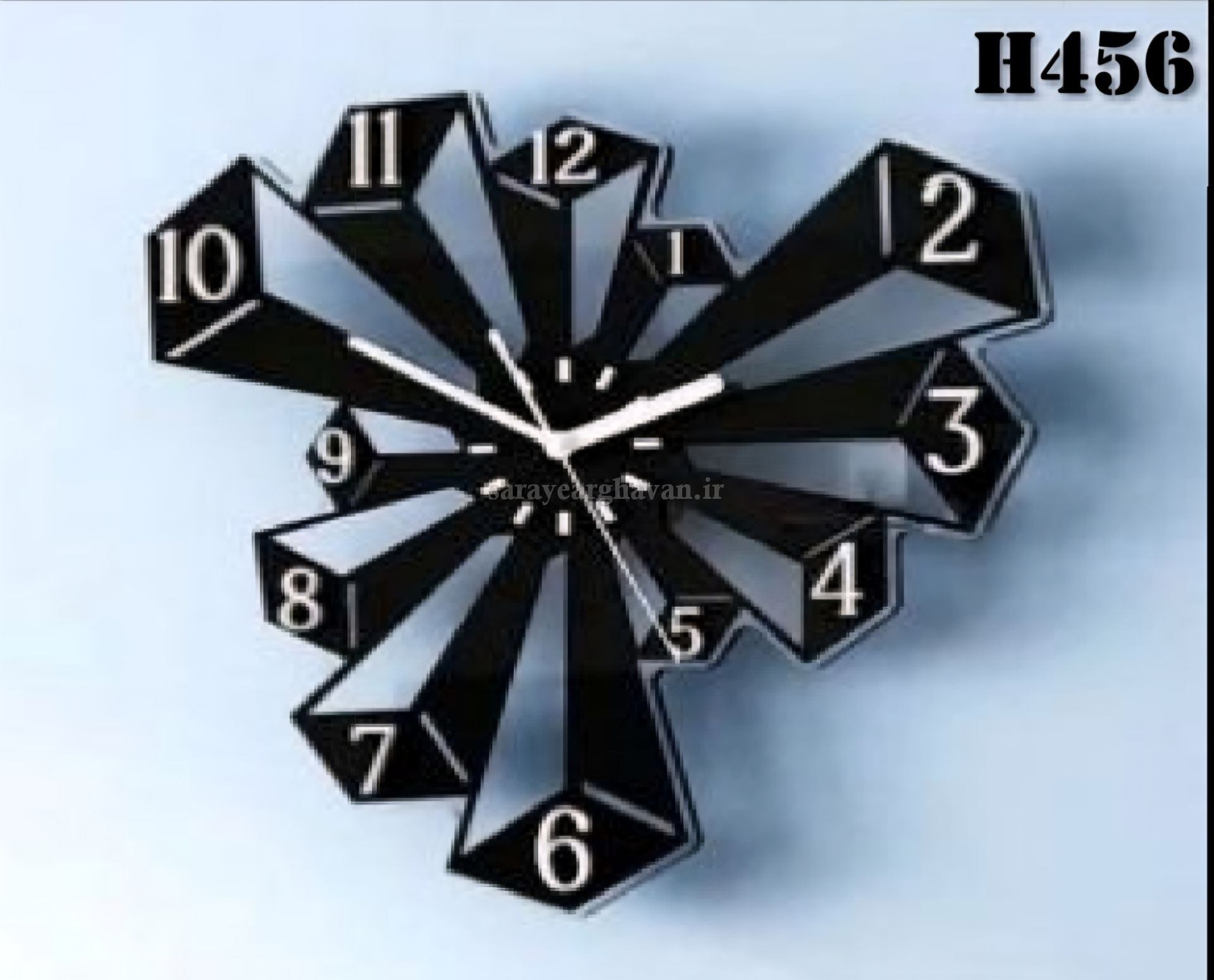 ساعت دیواری مدرن فلزی کد H456