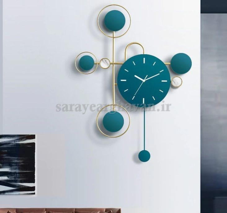 ساعت دیواری مدرن فلزی کد H482