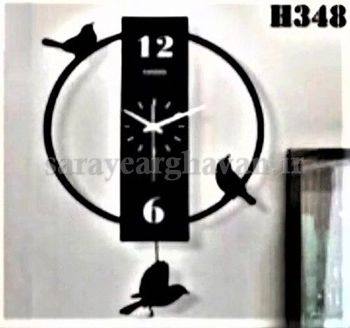 ساعت دیواری مدرن فلزی کد H348