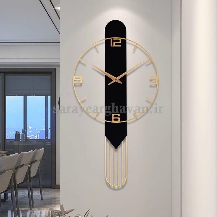 ساعت دیواری مدرن فلزی کد H369
