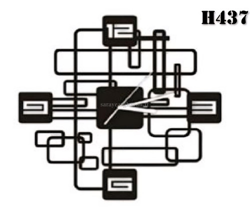 ساعت دیواری مدرن فلزی کد H437