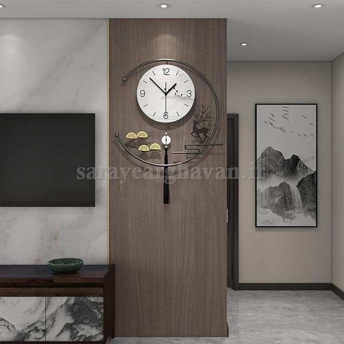 ساعت دیواری مدرن فلزی کد H553