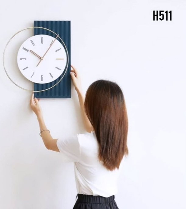 ساعت دیواری مدرن فلزی کد H511