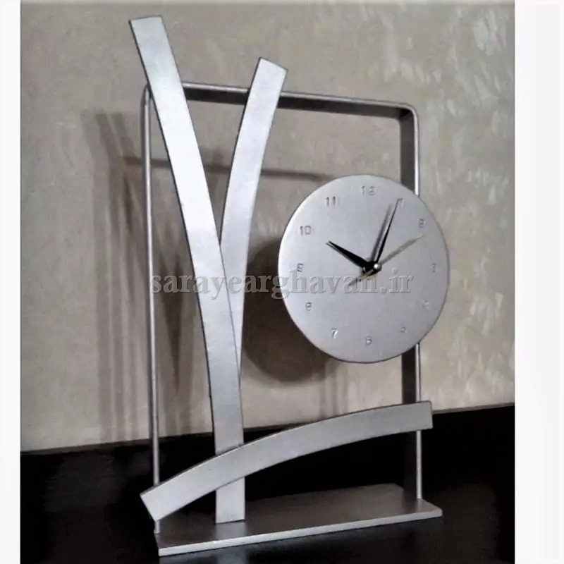 ساعت رومیزی مدرن فلزی کد H475