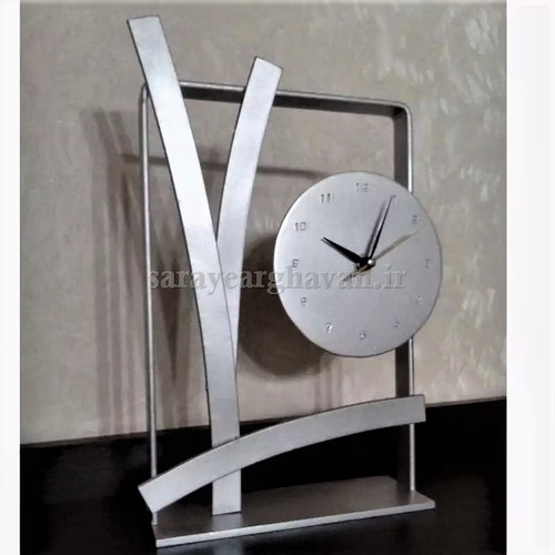 ساعت رومیزی مدرن فلزی کد H475