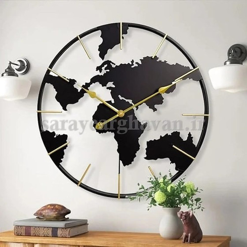 ساعت دیواری مدرن فلزی کد H264