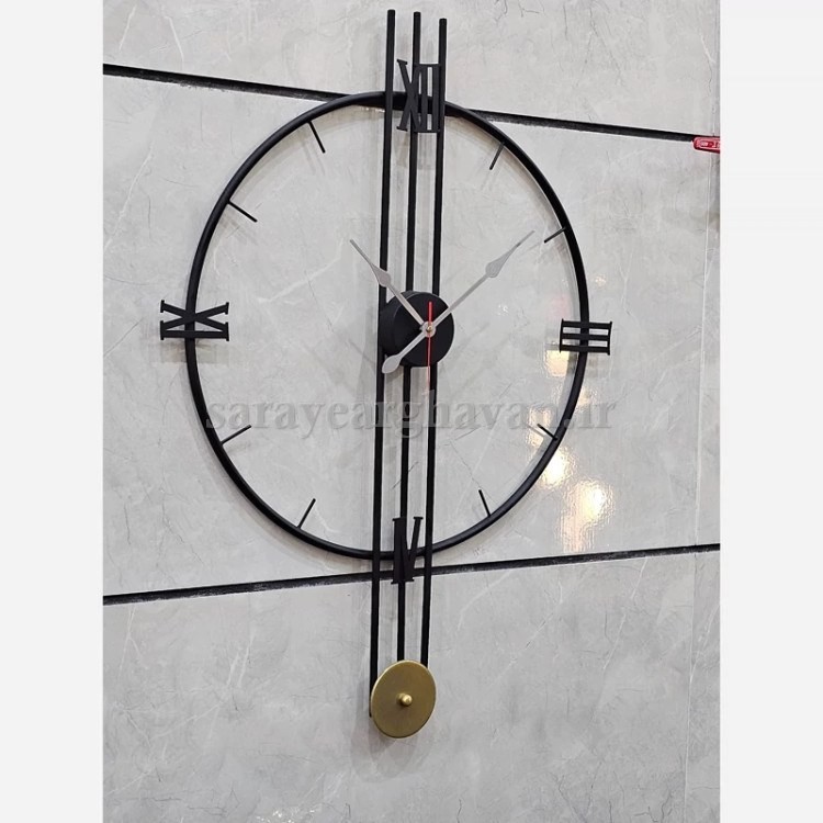 ساعت دیواری مدرن  فلزی  کد H242