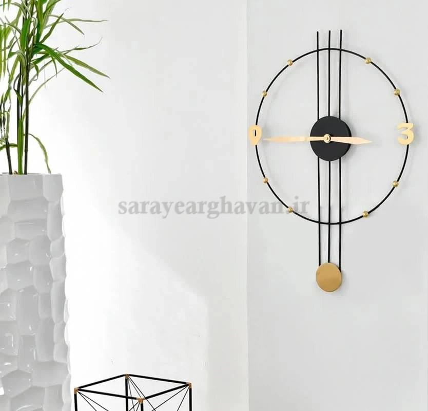 ساعت دیواری مدرن فلزی کد H241