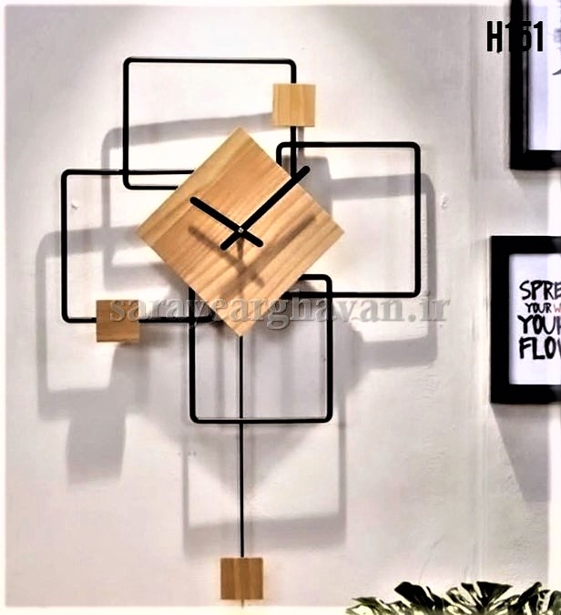 ساعت دیواری مدرن فلزی کد H151