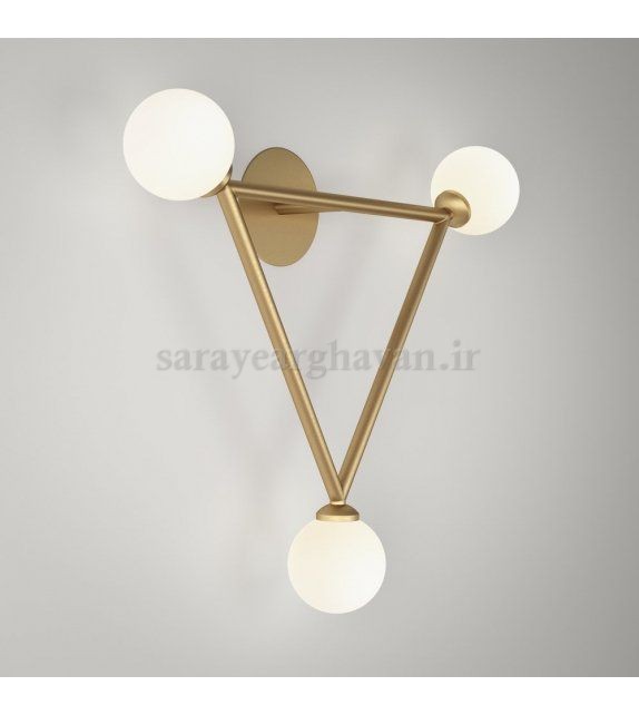 دیوارکوب(چراغ دیواری) مدرن فلزی 3 شعله ، ارسال با حباب  D125