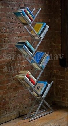 استند کتابخانه مدرن فلزی | شیک و کلاسیک (با رویه شیشه یا MDF) G107