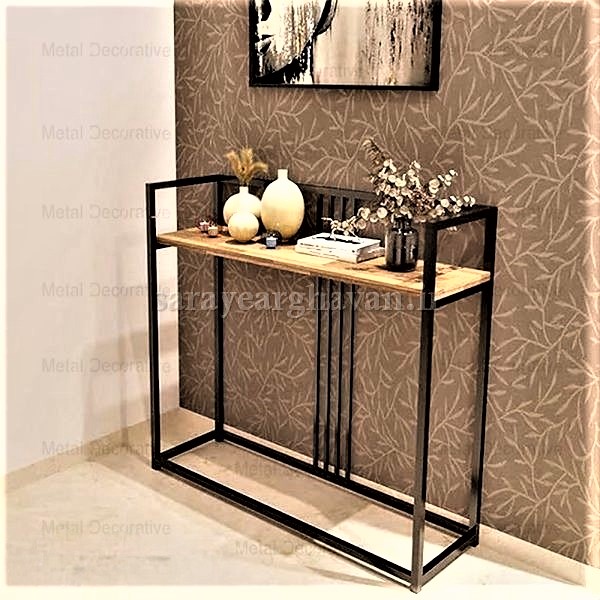 کنسول مدرن فلزی(رویهMDF،وکیوم طرح سنگ یاشیشه) M136