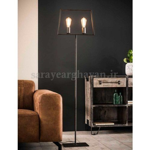 آباژور ایستاده کنارسالنی مدرن فلزی 2شعله R110 / پیگیری و خدمات پس از فروش
