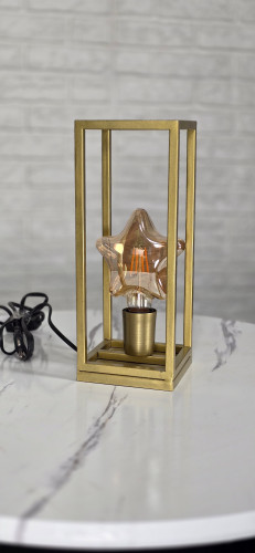 آباژور رومیزی مدرن فلزی تک شعله R115