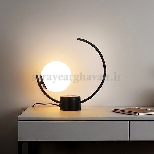آباژور رومیزی مدرن فلزی تک شعله(ارسال با حباب) R121
