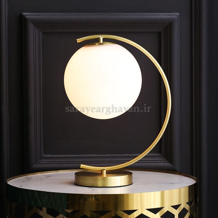 آباژور رومیزی مدرن فلزی تک شعله(ارسال با حباب) R122