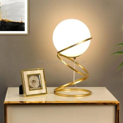 آباژور رومیزی مدرن فلزی تک شعله(ارسال با حباب) R129