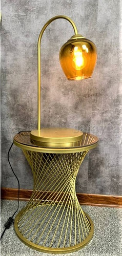 آباژور رومیزی مدرن فلزی تک شعله (ارسال با حباب) R140