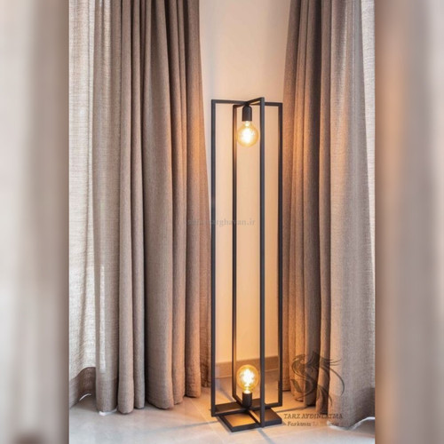 آباژور ایستاده مدرن فلزی2 شعله R163