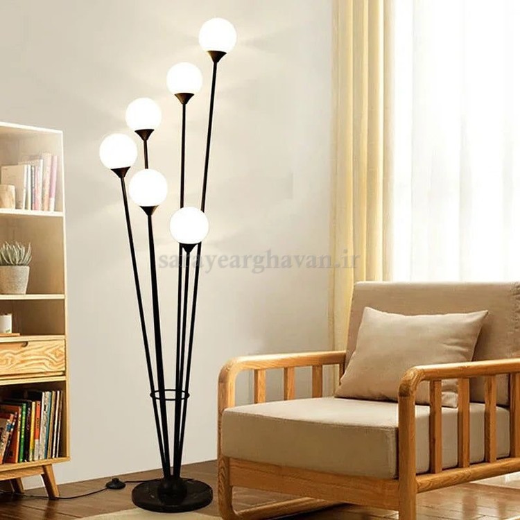 آباژور ایستاده مدرن فلزی 6 شعله(ارسال با حباب) R171