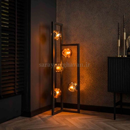 آباژور ایستاده مدرن فلزی 5 شعله (ارسال با حباب) R184