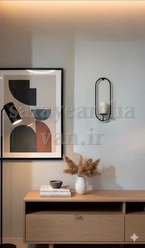 جاشمعی دیواری مدرن فلزی  N170